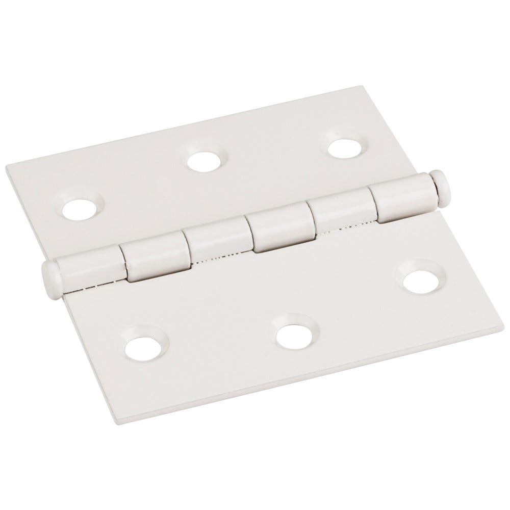 2-1/2" x 2-1/2" Swaged Butt Hinge in Almond finish, .065 material thickness, .120 diameter