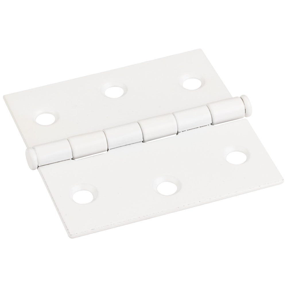 2-1/2" Off White Swaged Butt Hinge with .065" material and .120 pin diameter