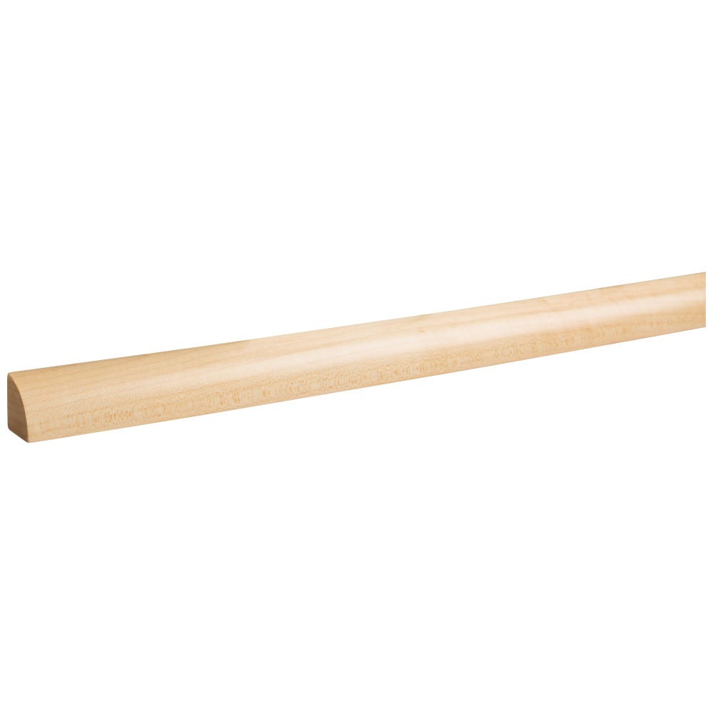 3/4" x 3/4" Quartered Moulding in poplar finish, perfect for enhancing interior spaces.
