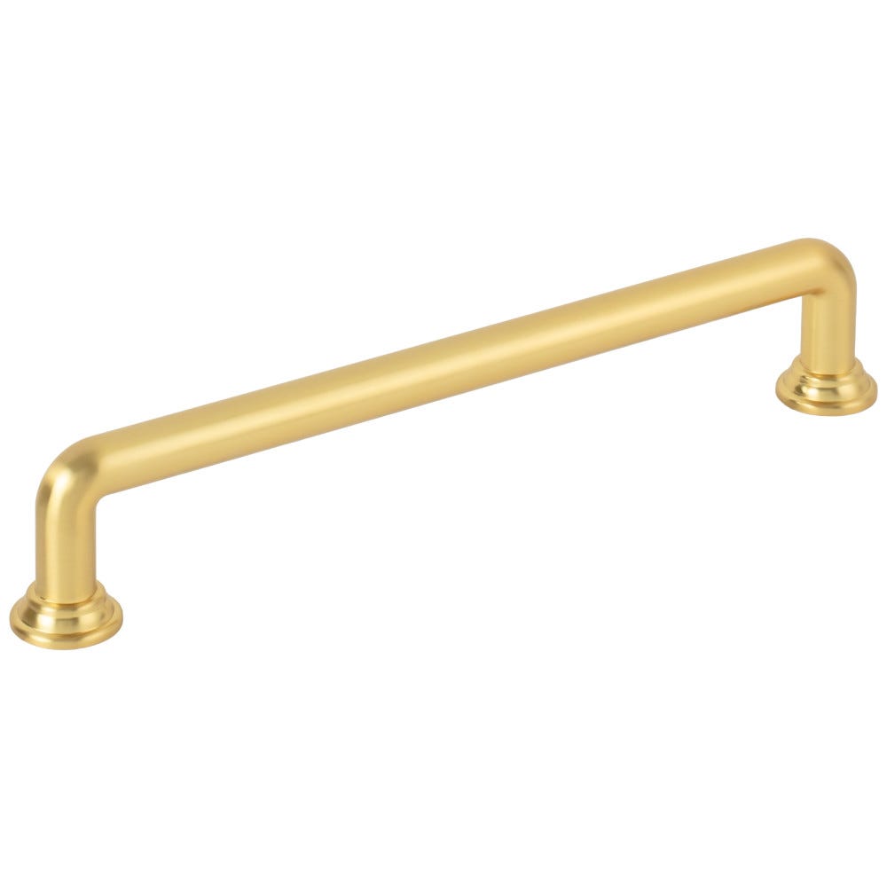 7-1/16" Overall Length Cabinet Pull in Gold, Black, Bronze, Nickel, Chrome finishes, Decorative Hardware by Jeffrey Alexander