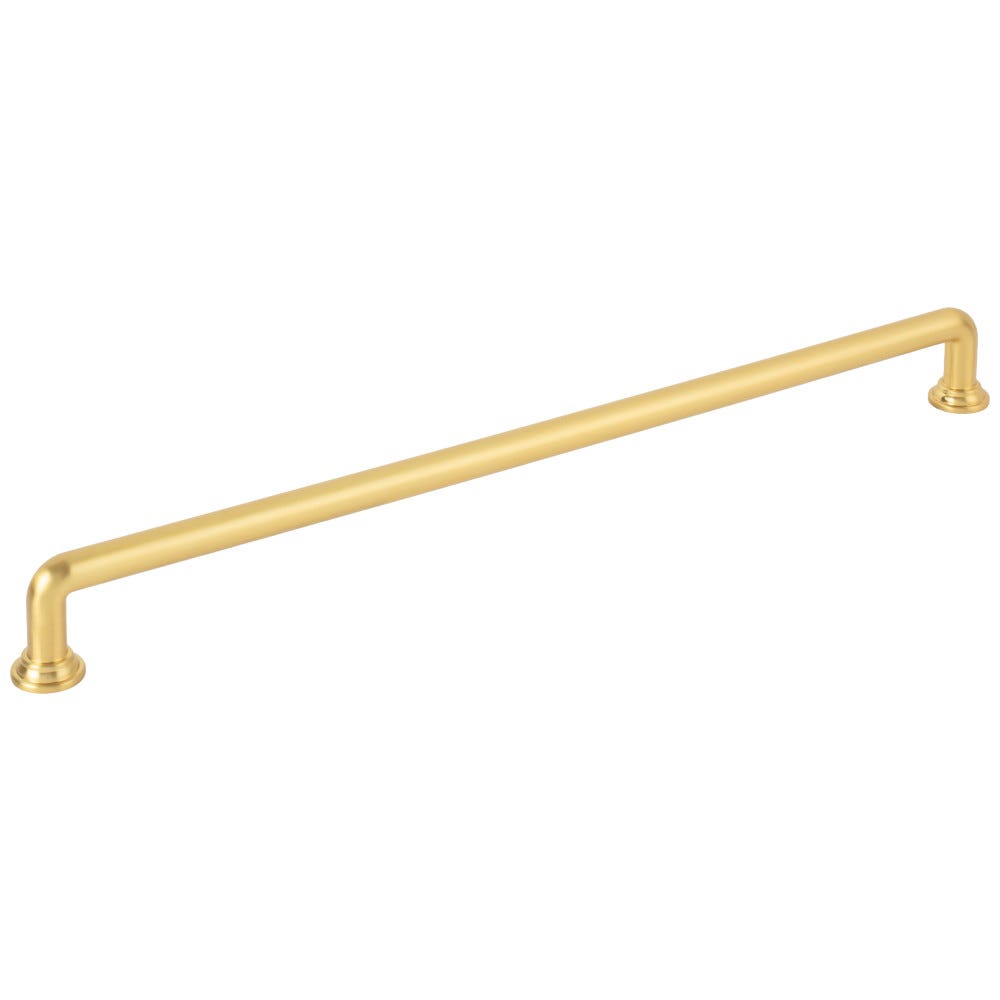 Davis Cabinet Pull in Brushed Gold finish, 12-3/4" overall length, decorative hardware
