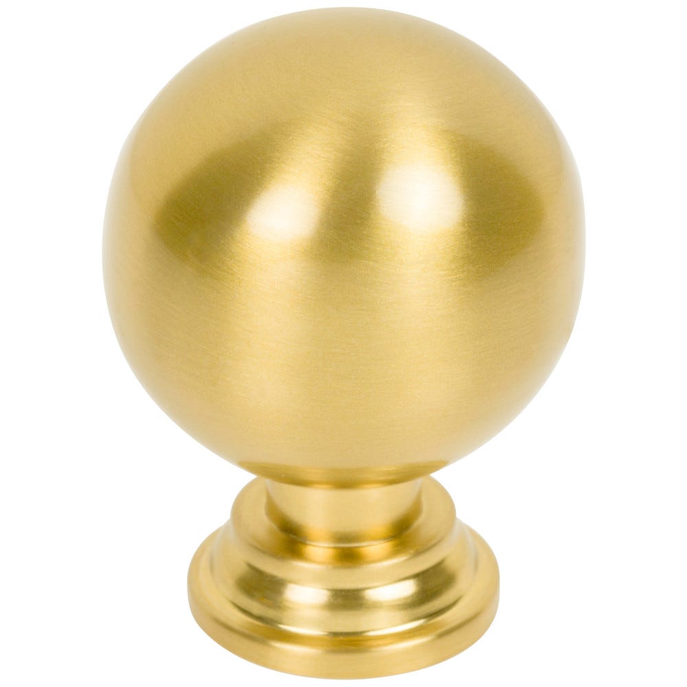 1-1/8" Dia Cabinet Knob in Polished Chrome, Brushed Gold, Satin Nickel, Matte Black, and Satin Bronze finishes, decorative hardware by Jeffrey Alexander