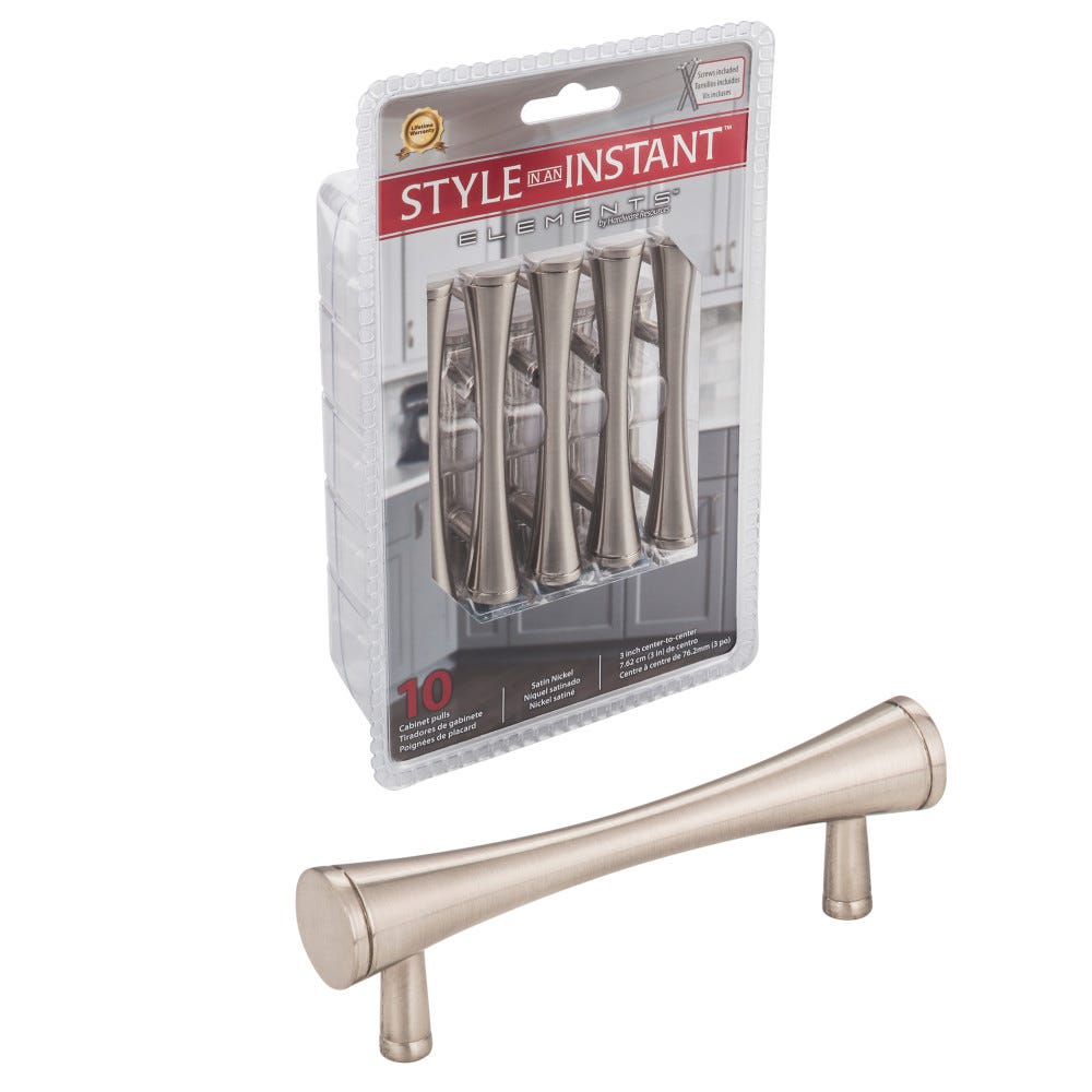 10-Pack Of 4" Overall Length Cabinet Bar Pulls