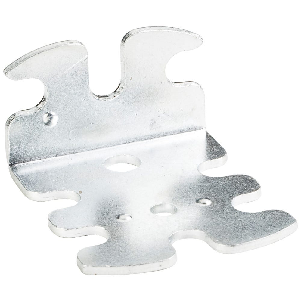Euro Bracket in zinc plated finish, functional hardware for home improvement