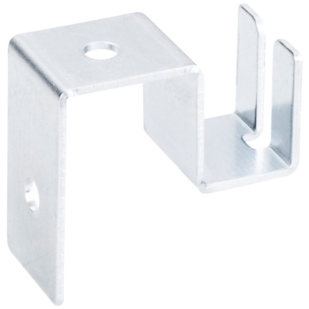 Zinc Hanging File Bar Clip for 5/8" thick drawer boxes, functional hardware in a sleek finish