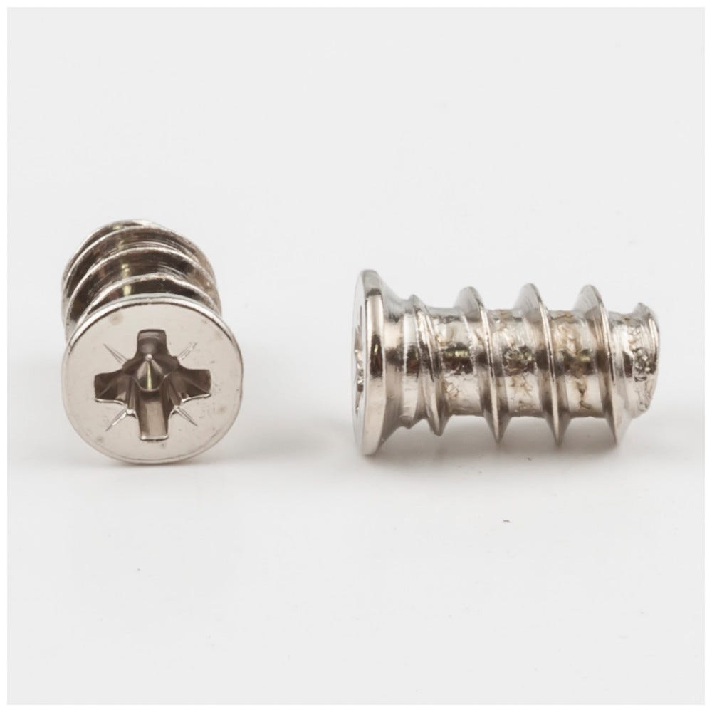 7mm Head x 11.5mm Length #2 Pozi Drive in Bright Nickel finish, functional hardware