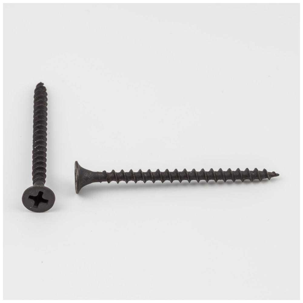 #6 x 2" Bugle Drywall Screws - Durable fasteners for drywall installation, silver finish, steel material