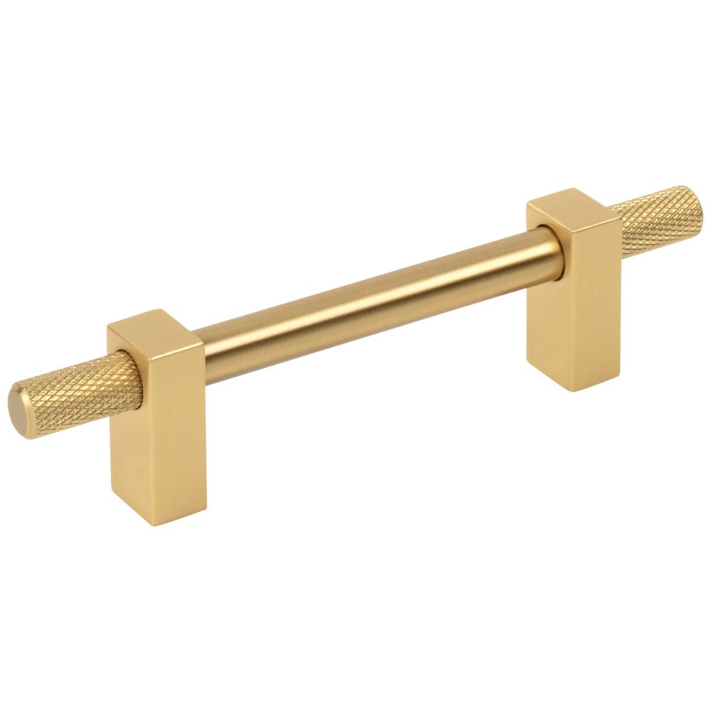 6-1/8" Overall Length Knurled (Ends) Cabinet Pull
