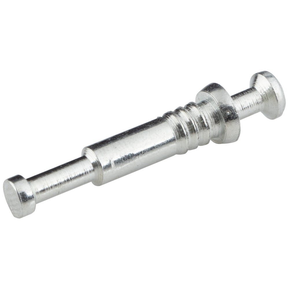 Double Bolt for 19 mm Center Panel, silver finish, 3/4 inch size, durable metal material