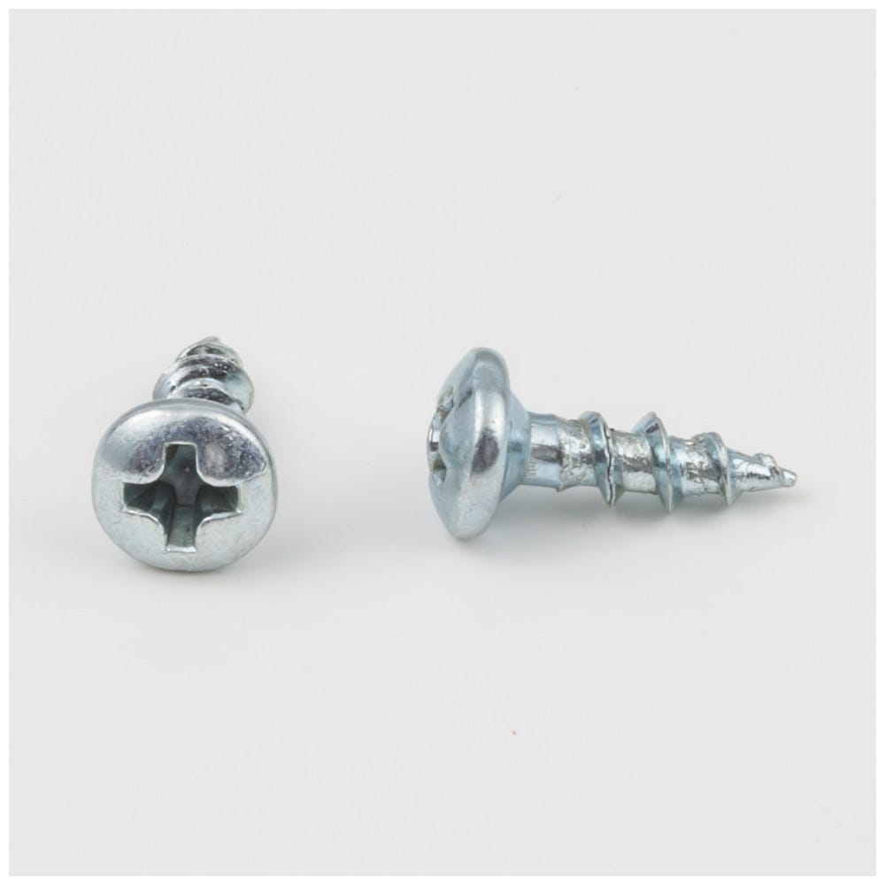 #6 x 7/16" Phillips Pan Head screw in zinc finish, functional hardware from Hardware Resources