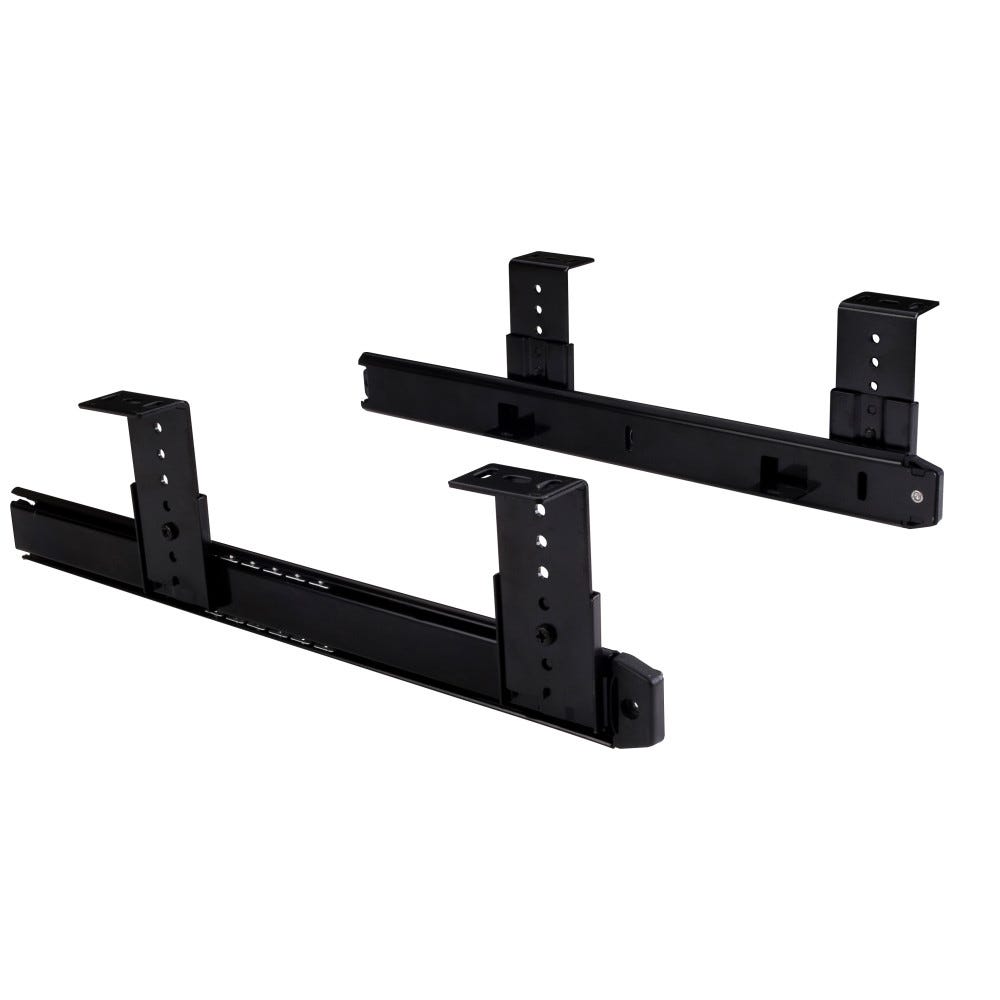 14" Keyboard, 3/4 Extension in sleek finish, functional hardware for workspace efficiency