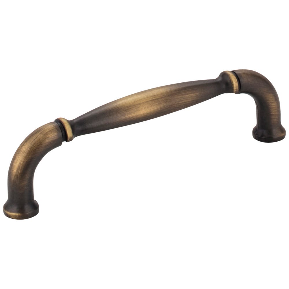4-1/4" Overall Length Cabinet Pull in Distressed Antique Silver, Decorative Hardware for cabinets by Jeffrey Alexander