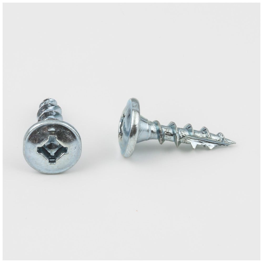 #7 X 5/8" Pan Washer Head Type 17 Coarse Thread Combo Drive Hinge Attachment Screws in silver finish, made of durable steel