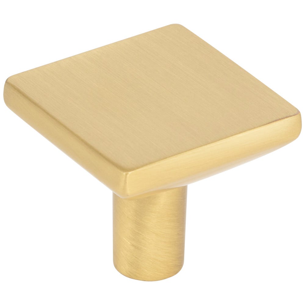 1-1/4" Square Cabinet Knob in Gold, Pewter, Black, Chrome, Bronze, Nickel finishes, Decorative Hardware by Elements