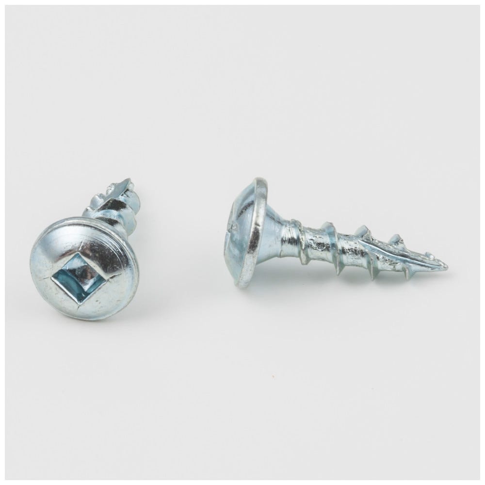 #8 x 5/8" Pan Washer Head Type 17 Coarse Thread Square Drive screw, metal finish, perfect for secure fastening in home projects
