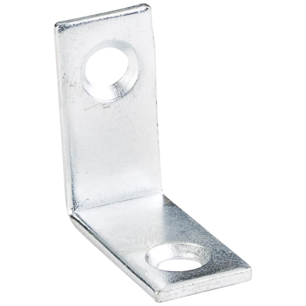 1" x 1" Corner Brace in Zinc Plated finish, functional hardware for home improvement projects
