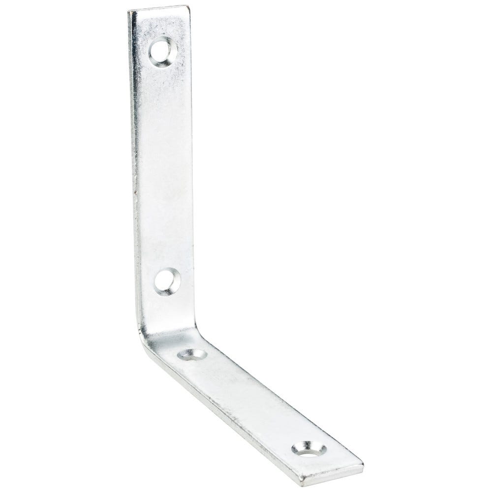4" x 4" Corner Brace in zinc plated finish, functional hardware for structural support