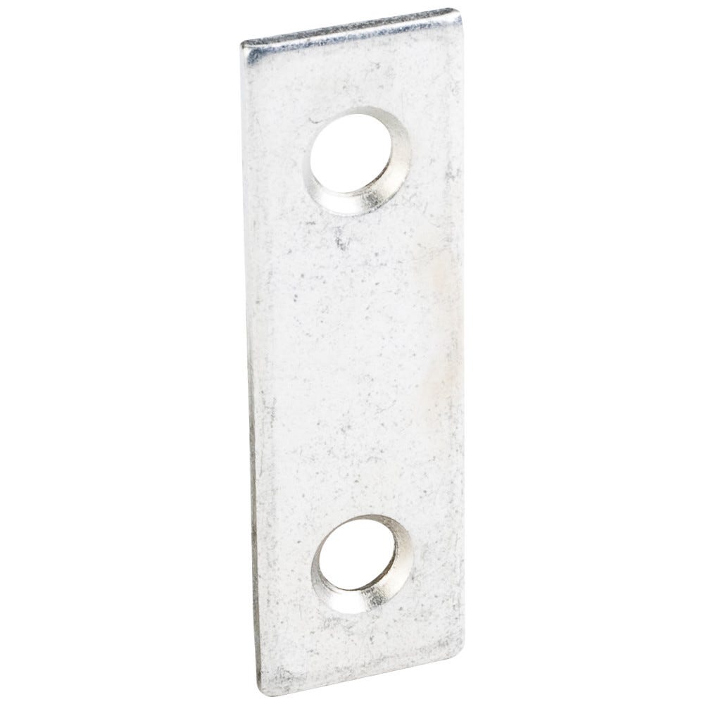 2" x 5/8" Zinc Mending Plate for functional hardware applications