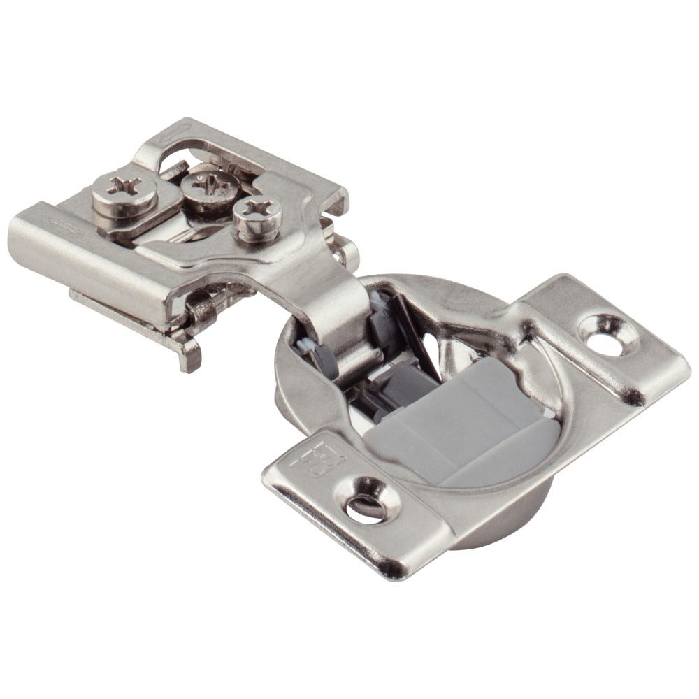 Dura-Close® 2 Cleat 1/2" Overlay Compact Soft-Close Hinge in sleek finish, functional hardware for cabinetry