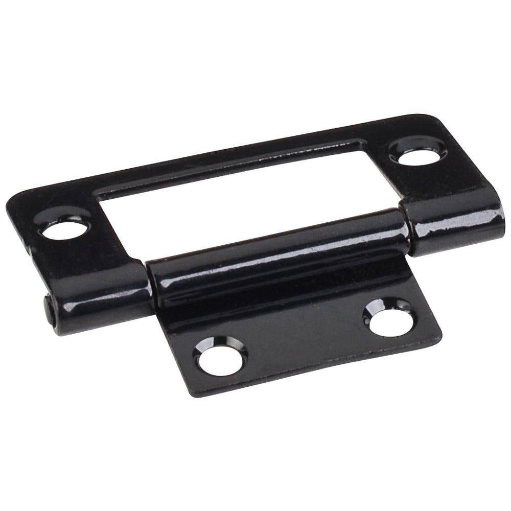 2" Fixed Pin Flat Back Non-Mortise Hinge.For Use With A 3/4" - 1-1/8" Panel.Use With A #4 X 5/8" Flathead Screw.P