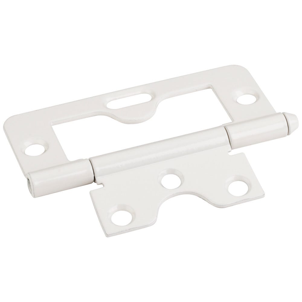 3" Swaged Loose Pin Non-Mortise Hinge in Almond finish, suitable for 1" - 1-1/8" panels, functional hardware