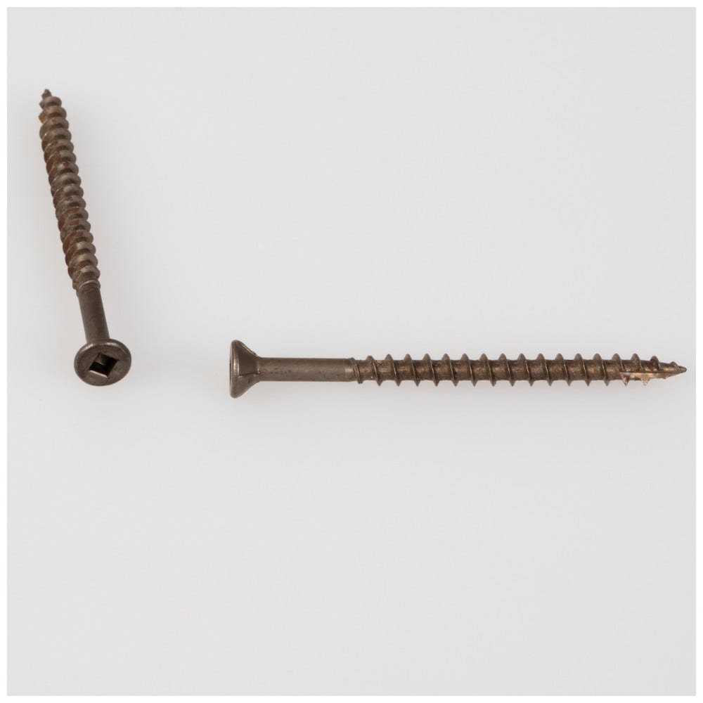 #9 X 2-1/2" Flathead With Nibs Type 17 Square Drive Coarse Thread