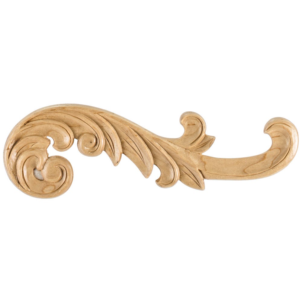 10-3/8" X 1/4" X 3-1/4" Right Curved Applique