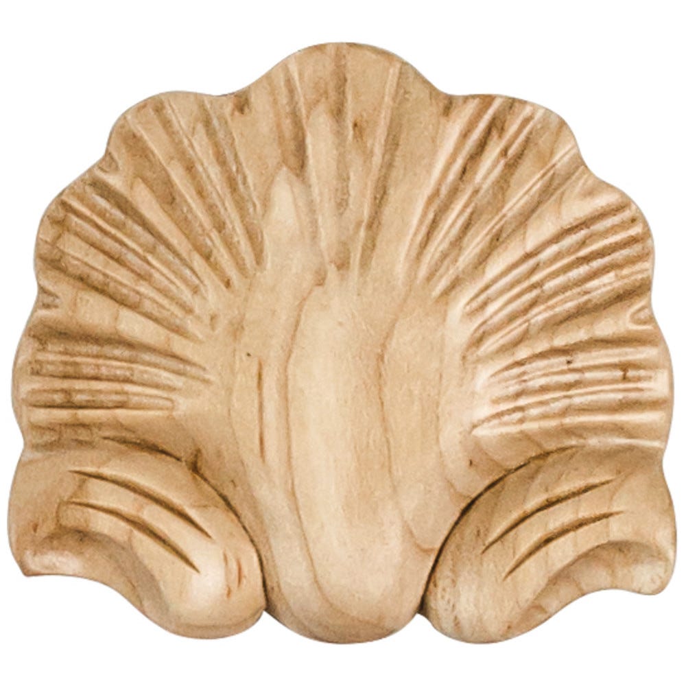 3-1/8" X 1/2" X 2-7/8" Shell Applique