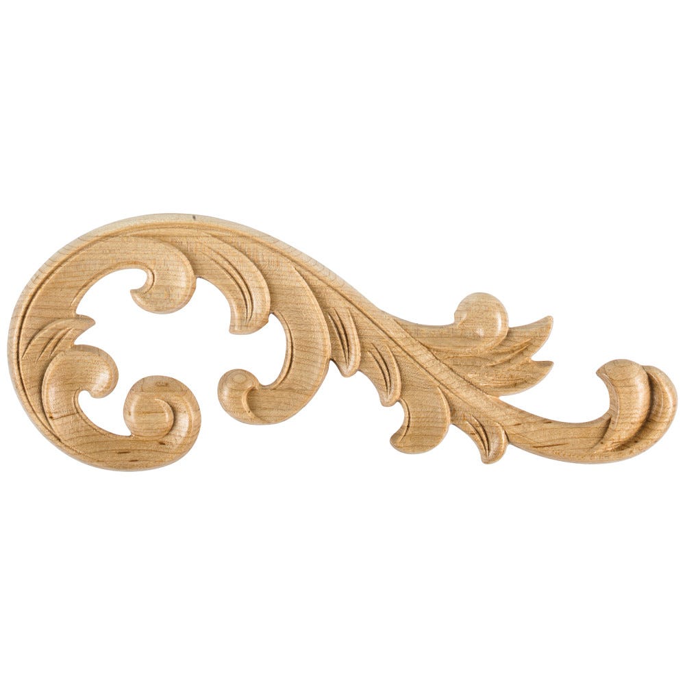 10-5/8" X 1/4" X 4" Applique Right