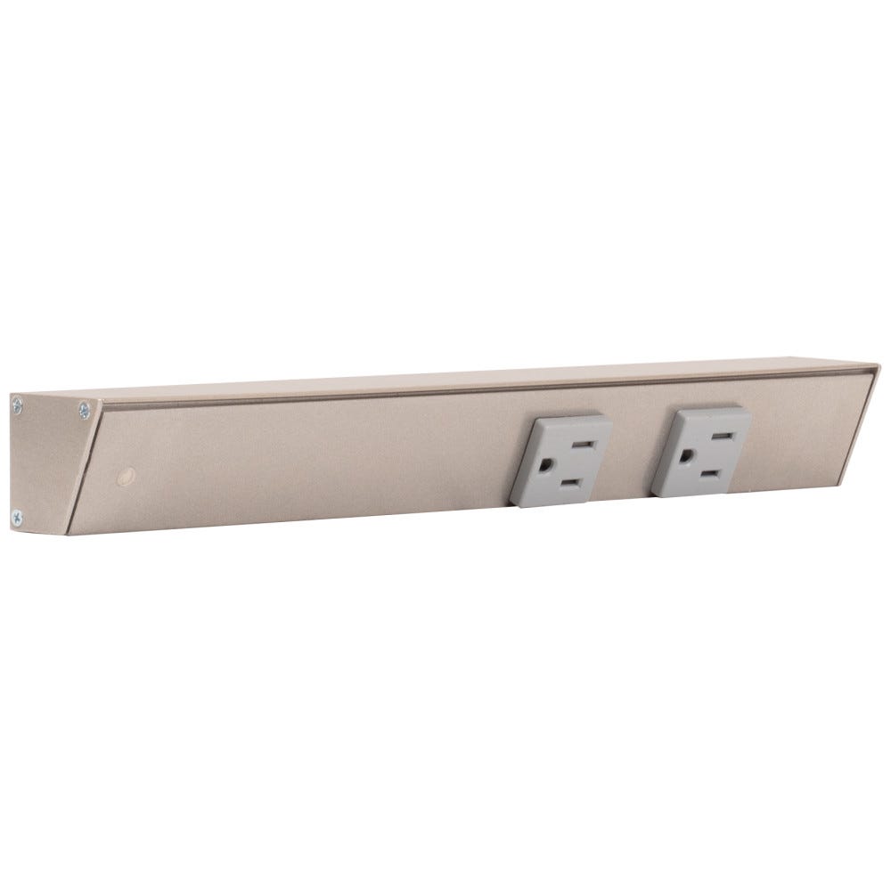 12" Apt, Sn Finish, Gry Single Receptacle, Lft Wire Entry