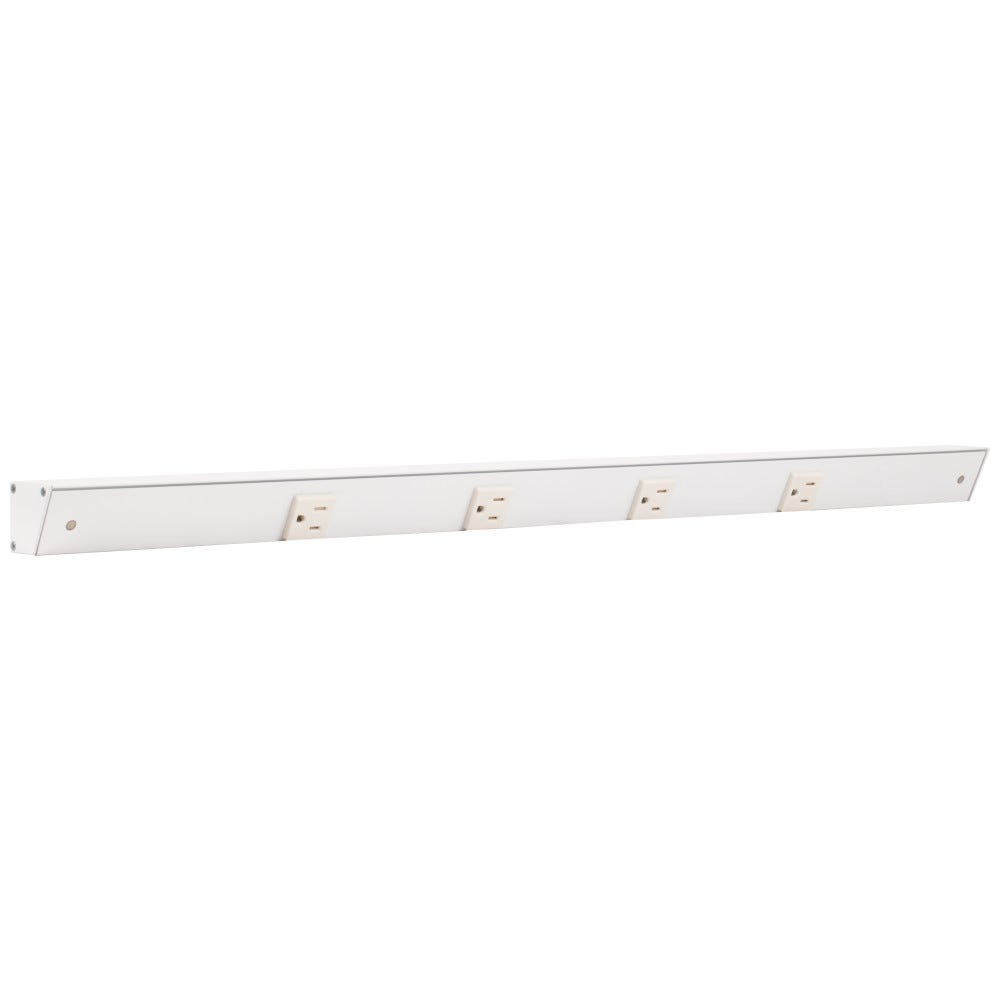 30" Apt white finish single receptacles, perfect for modern interiors, designed for functionality and style