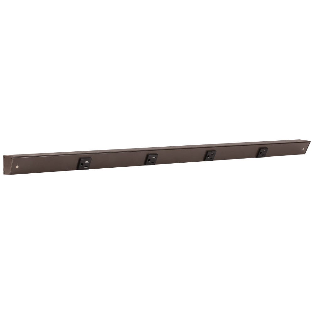 36 inch Apt Bz Finish BK Single Receptacles, bronze finish, modern design, electrical accessory, Task Lighting