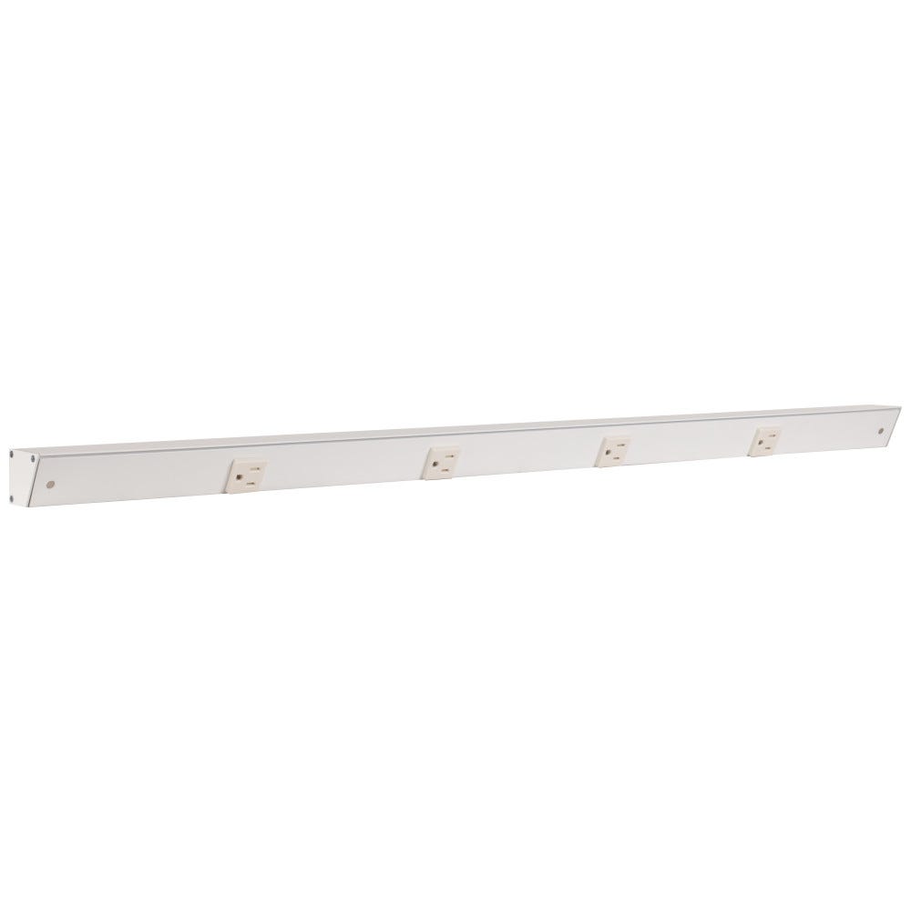 36" Apt White Finish Single Receptacles in sleek white color, perfect for modern interiors