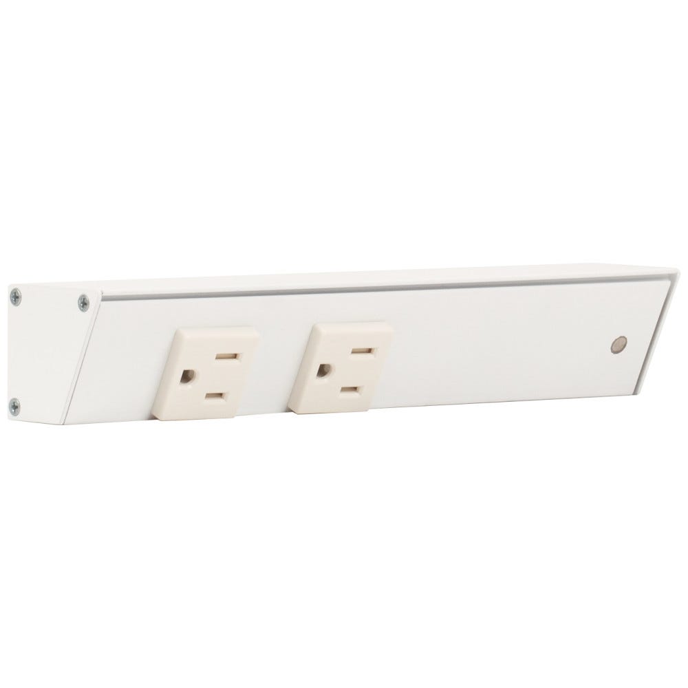 9" Apt Single Receptacles in White Finish, designed for modern interiors, durable material with right wire entry