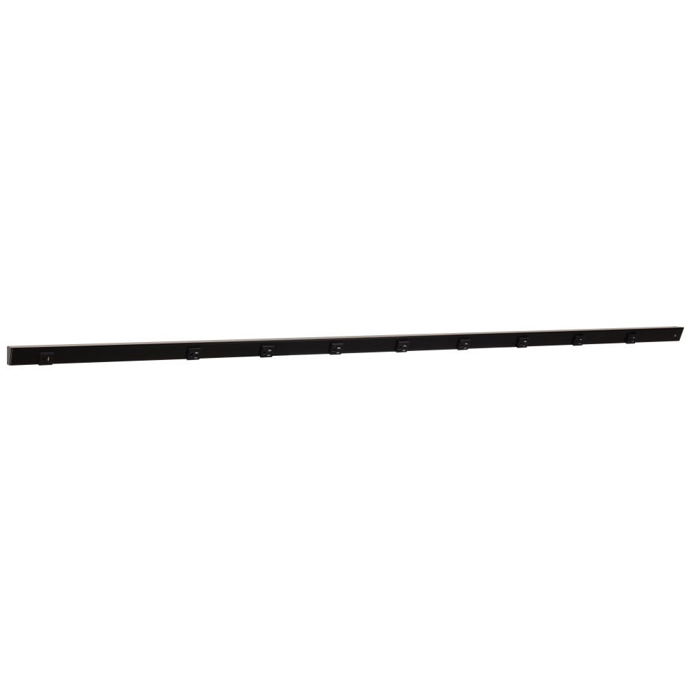 72" Apt 20A USB-Ac Lft BK single receptacle in black finish, designed for modern interiors
