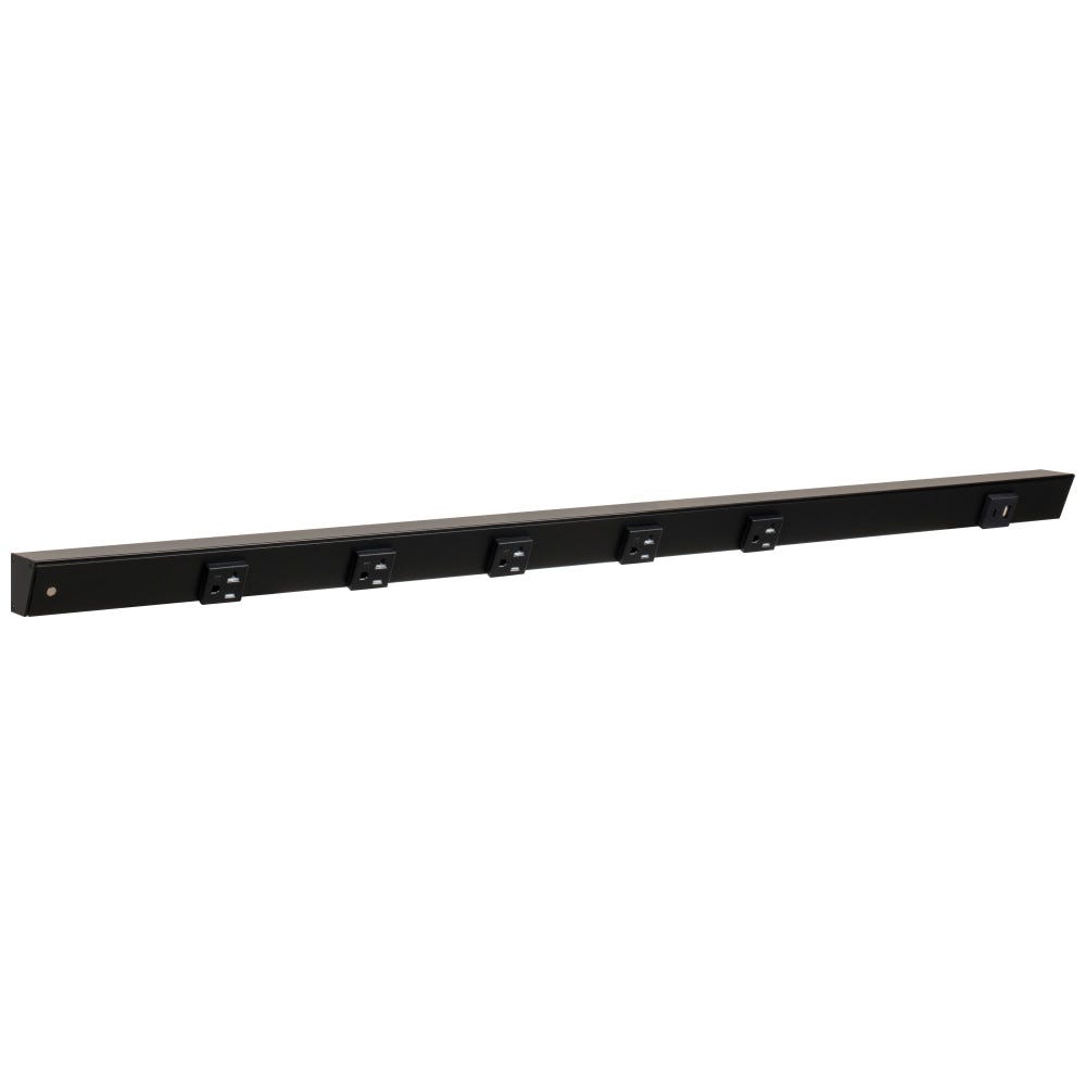 36" Apt 20A/USB-AC Right Black Finish Single Receptacle by Task Lighting