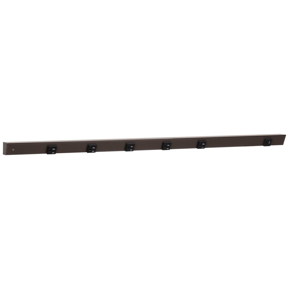 42 inch Apt 5pcs 20A receptacle with USB-Ac right outlet in bronze powder finish and black single receptacle