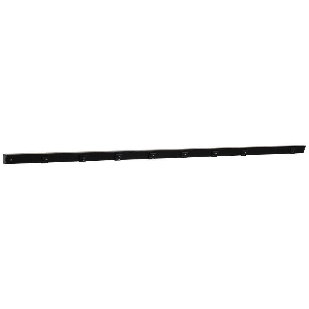 60" Apt 7pcs 20A receptacle with USB-Ac right in black powder finish and single black receptacle