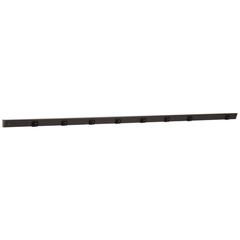 60 inch Apt 7pcs 20A receptacle with USB-Ac right in bronze powder finish and black single receptacle design