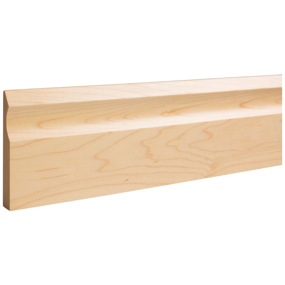 5/8" x 4" Base Moulding with Cove Cut Out in paint grade material