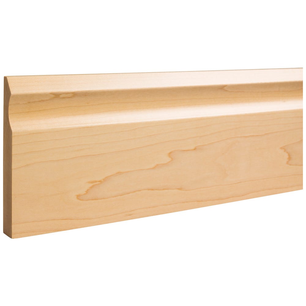 3/4" x 5" Base Moulding with Cove Cut Out in paint grade material