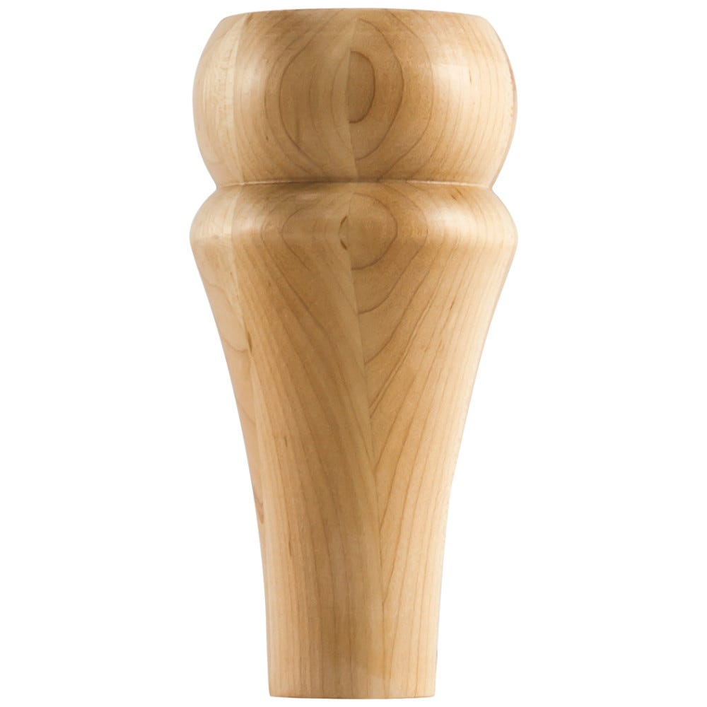 3" Round X 6" Bullnose With Taper Bun Foot