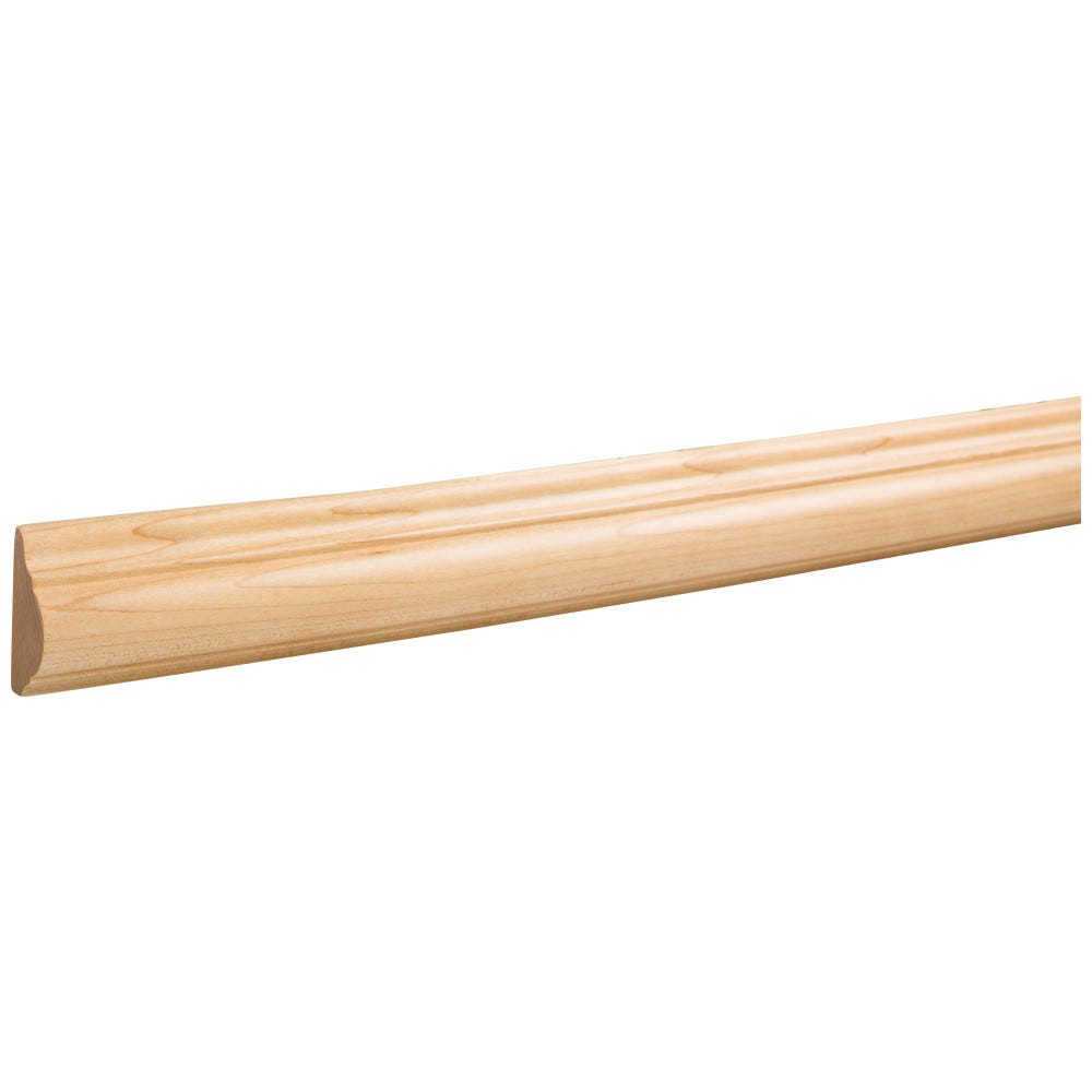 1-1/2" x 3/4" Beauty Moulding in Cherry finish, crafted from high-quality cherry wood, ideal for elegant interior design