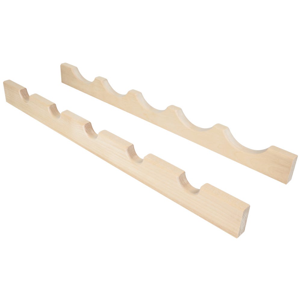 Maple Wine Bottle Rack, holds 10 bottles, made of durable maple wood