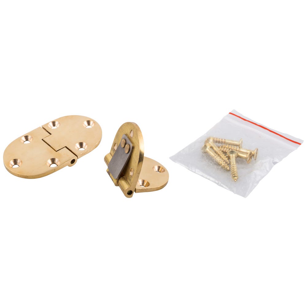 Butler Tray Hinge in brass finish, functional hardware for elegant serving trays, durable design