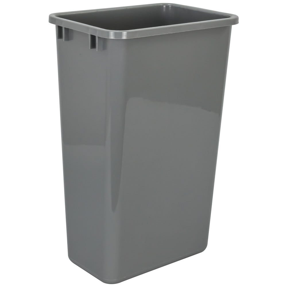 50 Quart Plastic Waste Container in Gray, perfect for home organization, durable material and stylish design