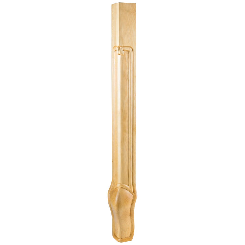 2-3/4" X 2-3/4" X 35-1/4" Queen Anne Corner Leg.