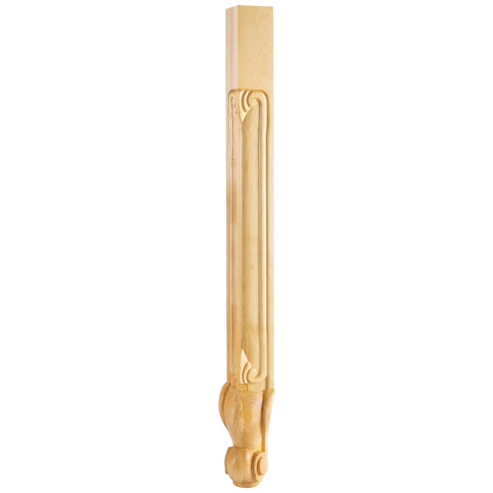 2-3/4" X 2-3/4" X 35-1/4" Traditional Corner Leg.