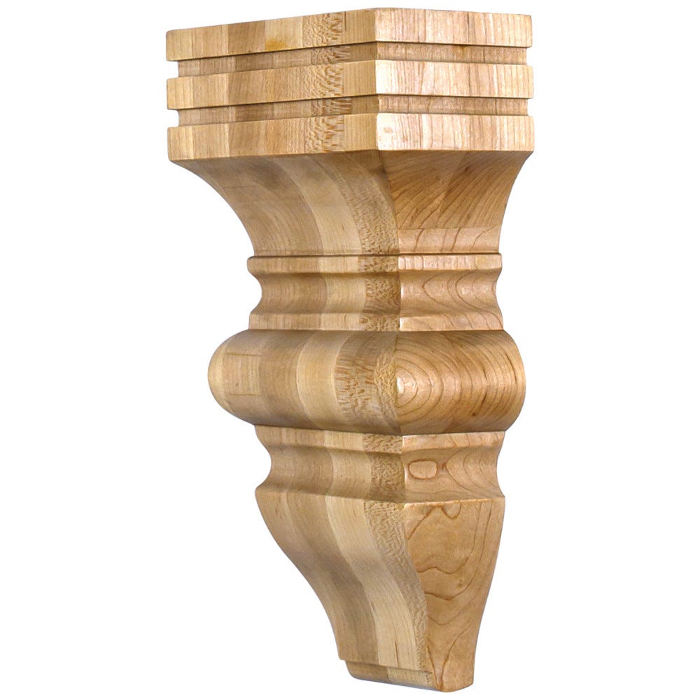 5" X 3" X 10" Baroque Corbel.