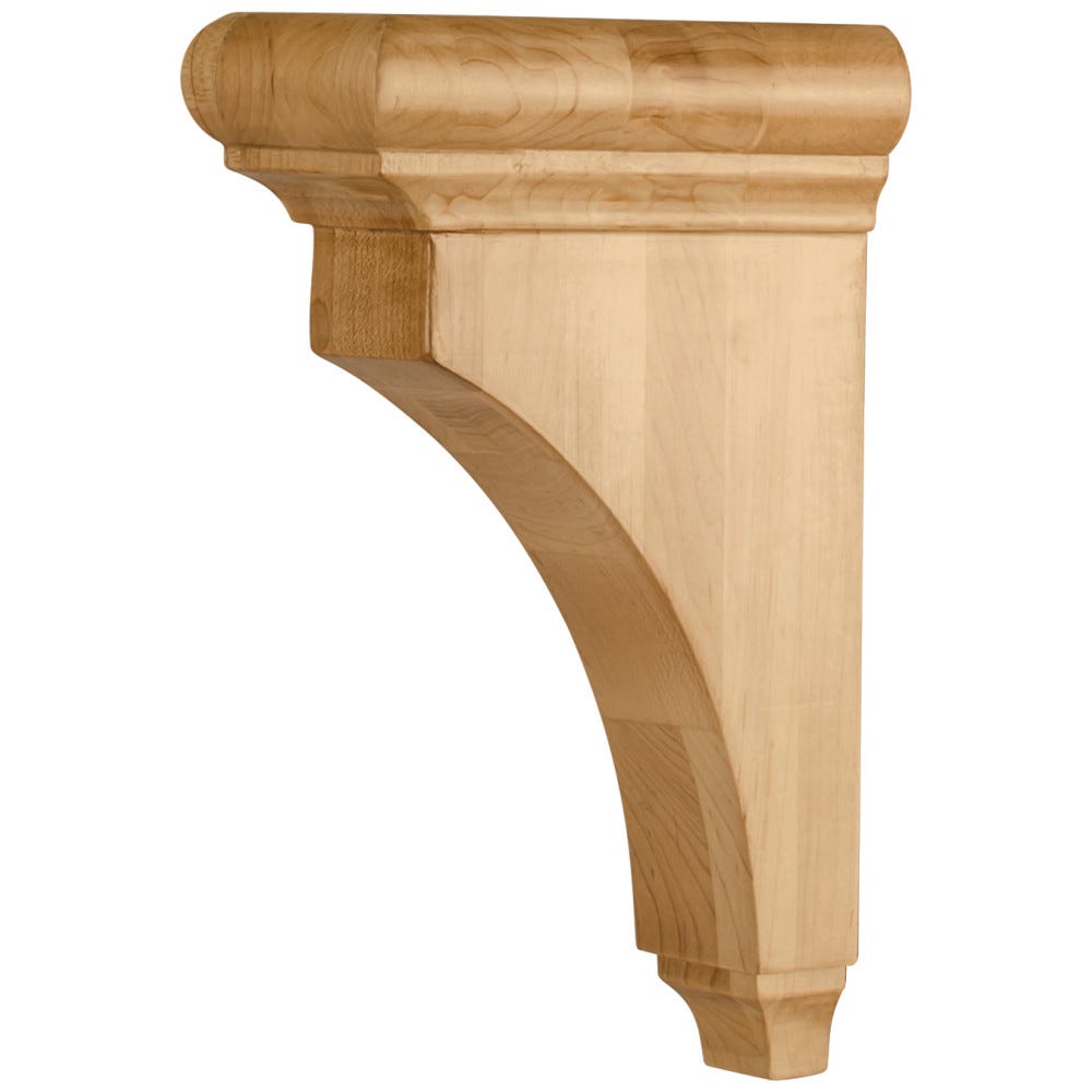 3" X 6-1/2" X 10" Transitional Corbel With Bullnose Cap And 1-1/2" Reveal